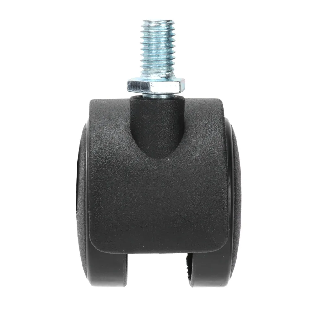 4pcs Cabinet 1.5 Inch Swivel Caster Wheels With Brake Black Locking Caster Wheels Furniture Caster Wheels Cabinet