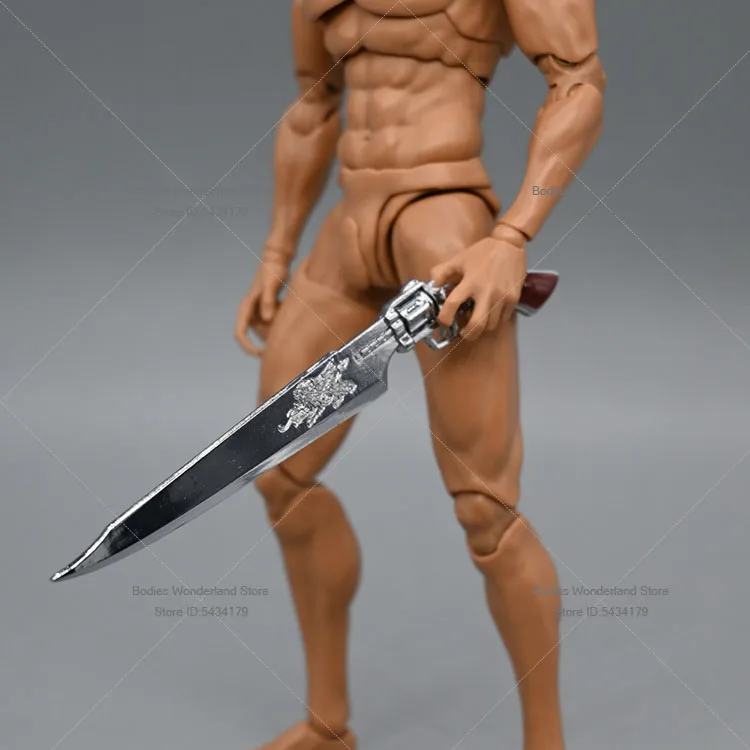Handmade 1/12 Scale Soldier Equipment Accessories Mini Static Revolver Gun Blade Sword For 6inch Action Figure Doll