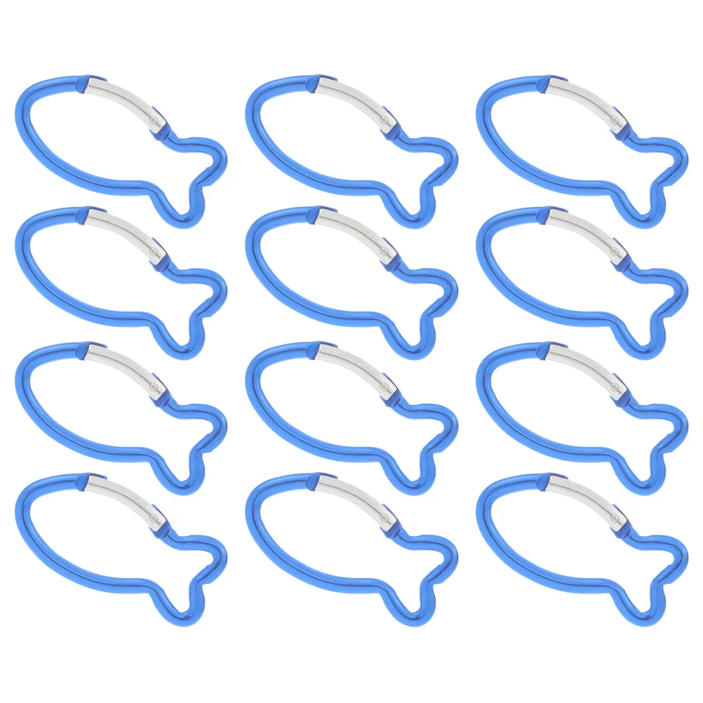 

12 Pcs Carabiner Outdoor Safety Buckle for Climbing Aluminum Alloy Carabiners Camping Clips Mini
