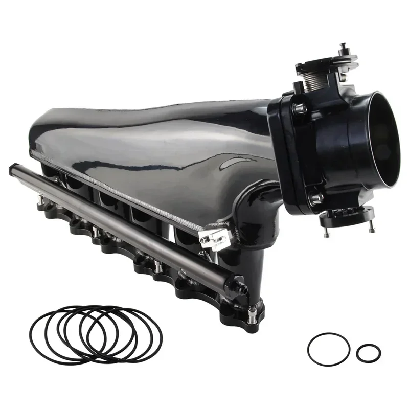 

Black/Silver New Intake Manifold 90mm Throttle body +Fuel Rail Kit 3.0L Engines For Toyota Supra MK4 2JZ-GTE JZA80 1993-1998