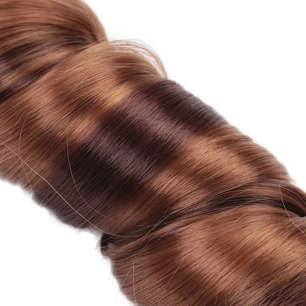 22 Inch Loose Wave Spiral Curl Synthetic Braids High Temperature Ombre Pre Stretched Hair Extensions French Curls For Women