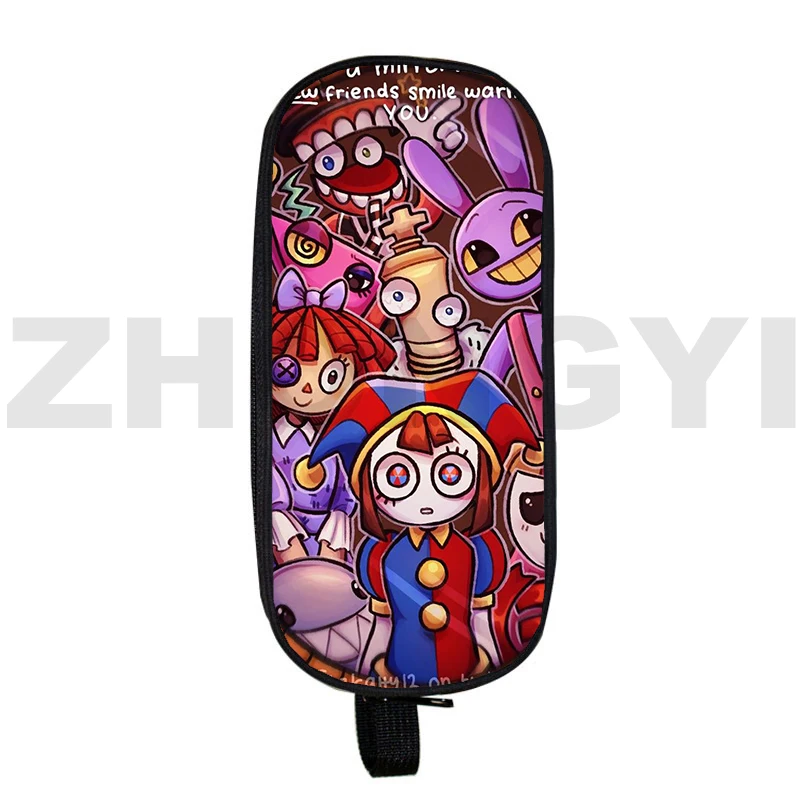 

Kids Cartoon The Amazing Digital Circus 3D Pencil Case Cosmetic Organizer Creative Stationery Storage Bags Harajuku Makeup Bags