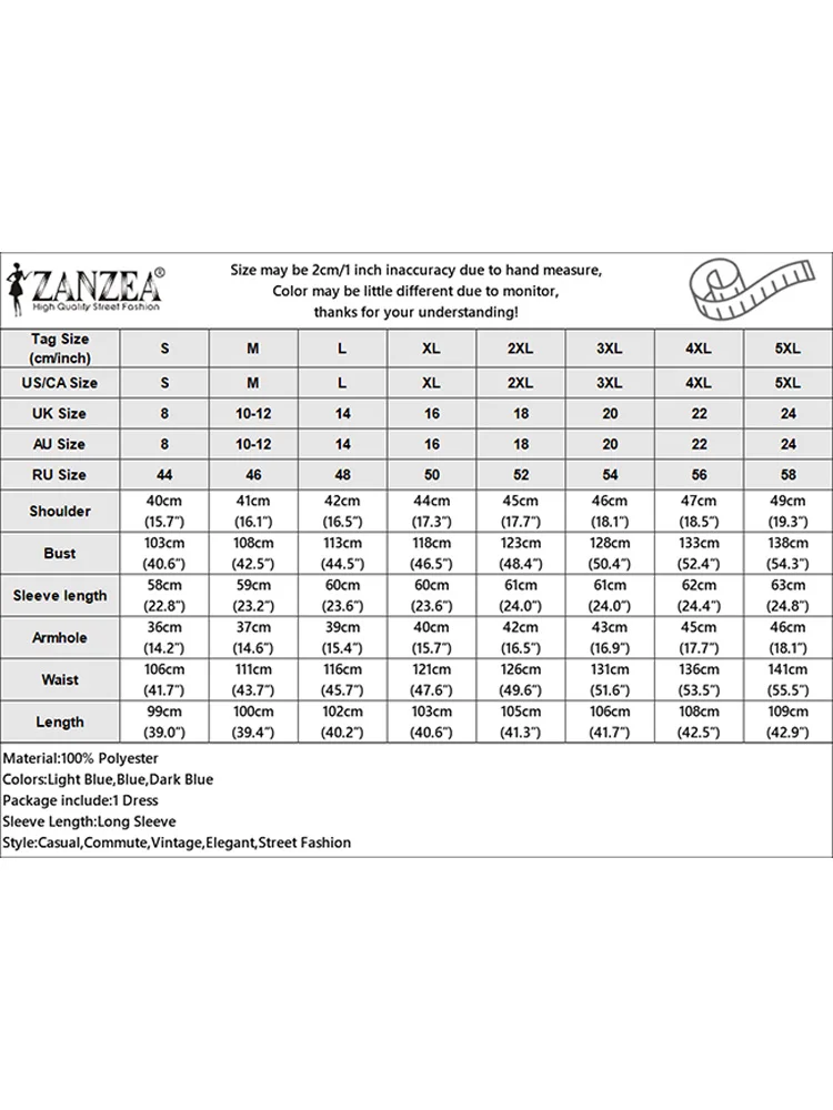 ZANZEA 여성용 원피스 셔츠, 스탠드 칼라 버튼 로브, 캐주얼 루즈 긴팔 미니 원피스, 가을 빈티지 포켓 베스티도, 패션