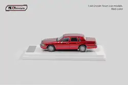 **Pre-order ** MK Miniatures 1:64 1992 Lincoln Town Car Red Diecast Model Car