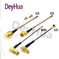 10/100PCS SMA To U.FL UFL MHF4 antenna cable rf 1.13 0.81 RG178 cable SMA female male cable to MHF4 tail fiber cable assembly