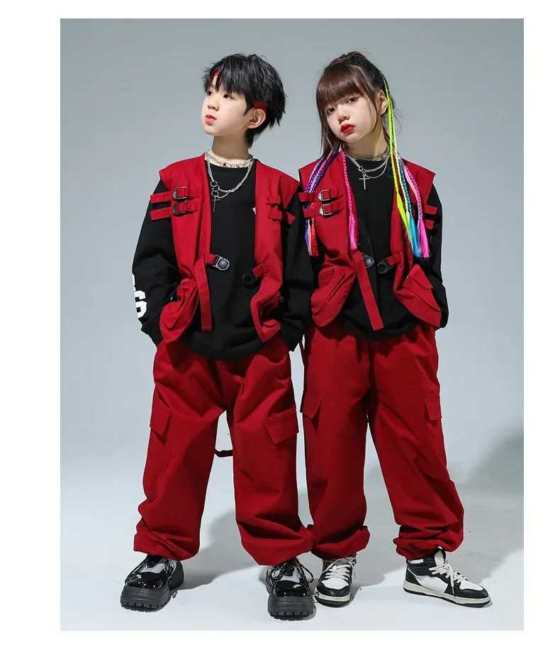Kinder-Performance-Kostüm, Street-Dance-Set, Cooles und Stylisches Tanzkostüm für Jungen, Hip-Hop-Tanzkostüm für Mädchen – Detail 13