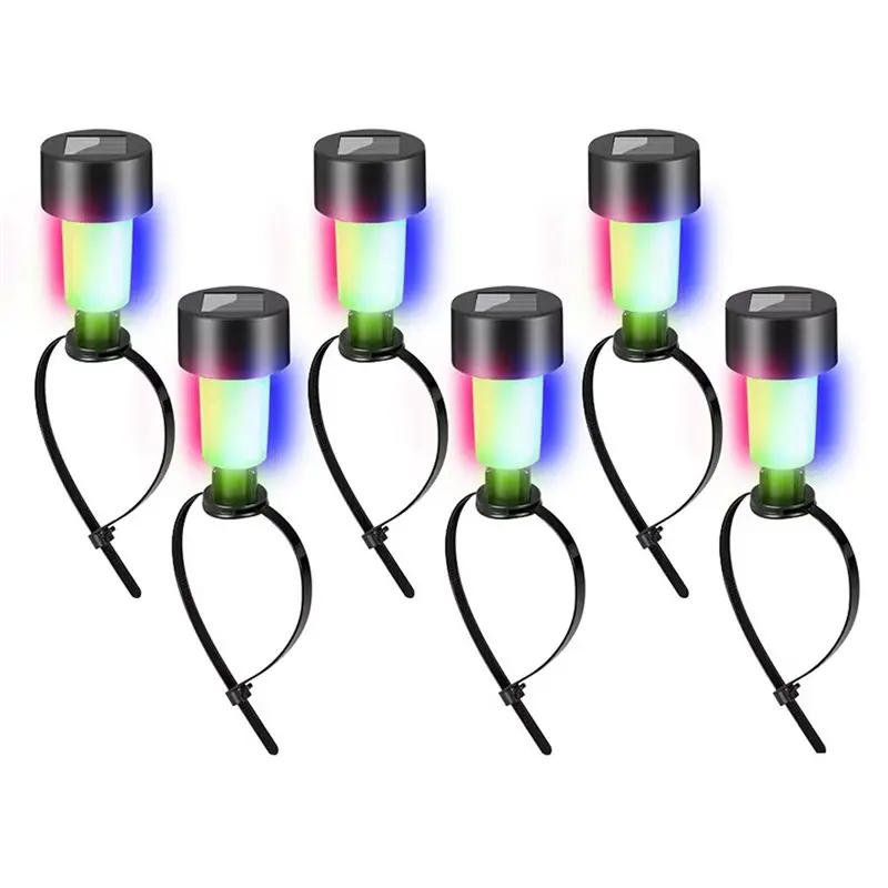 Professional 12Pack Solar Pool Lights Colorful RGB LED, Suitable For Ground/Metal Frame Pools Outdoor Pool Lighting