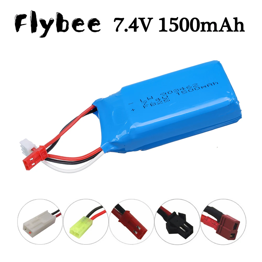 7.4V 1500mah Lipo Battery for WLtoys 144001 V913 L959 L969 L979 L202 L212 A959 12428 HJ816 HJ817 RC Cars Model 903462-2S Battery