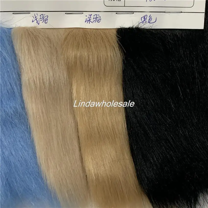 Großhandel dicke Qualität Flor 5cm Kunst pelz Stoff, Plüsch Filz Stoff, Fuchs Kunst pelz, Teppich Dekoration Materialien – Detail 5