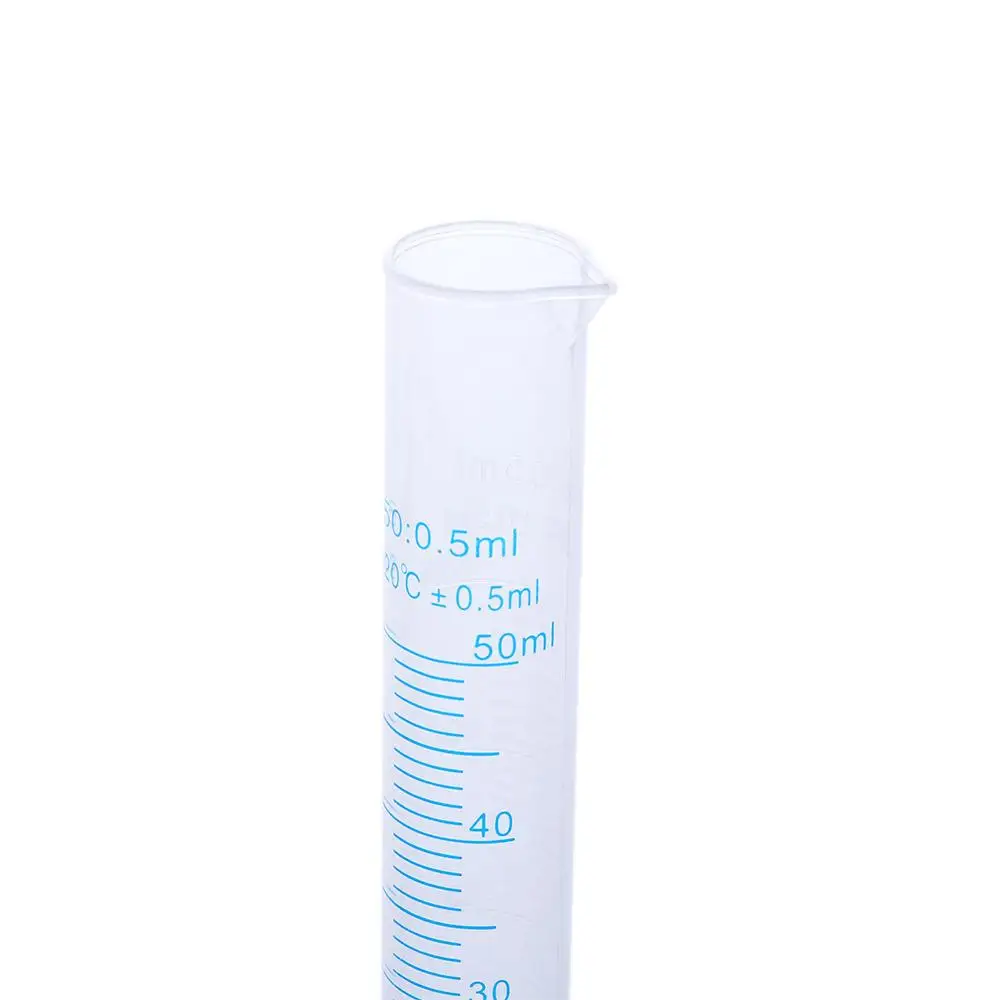 Measurement 10/25/50/100/250/500ml Cooking Plastic Measuring Cylinder Graduated Tube Graduated Cylinder Measuring Cylinder