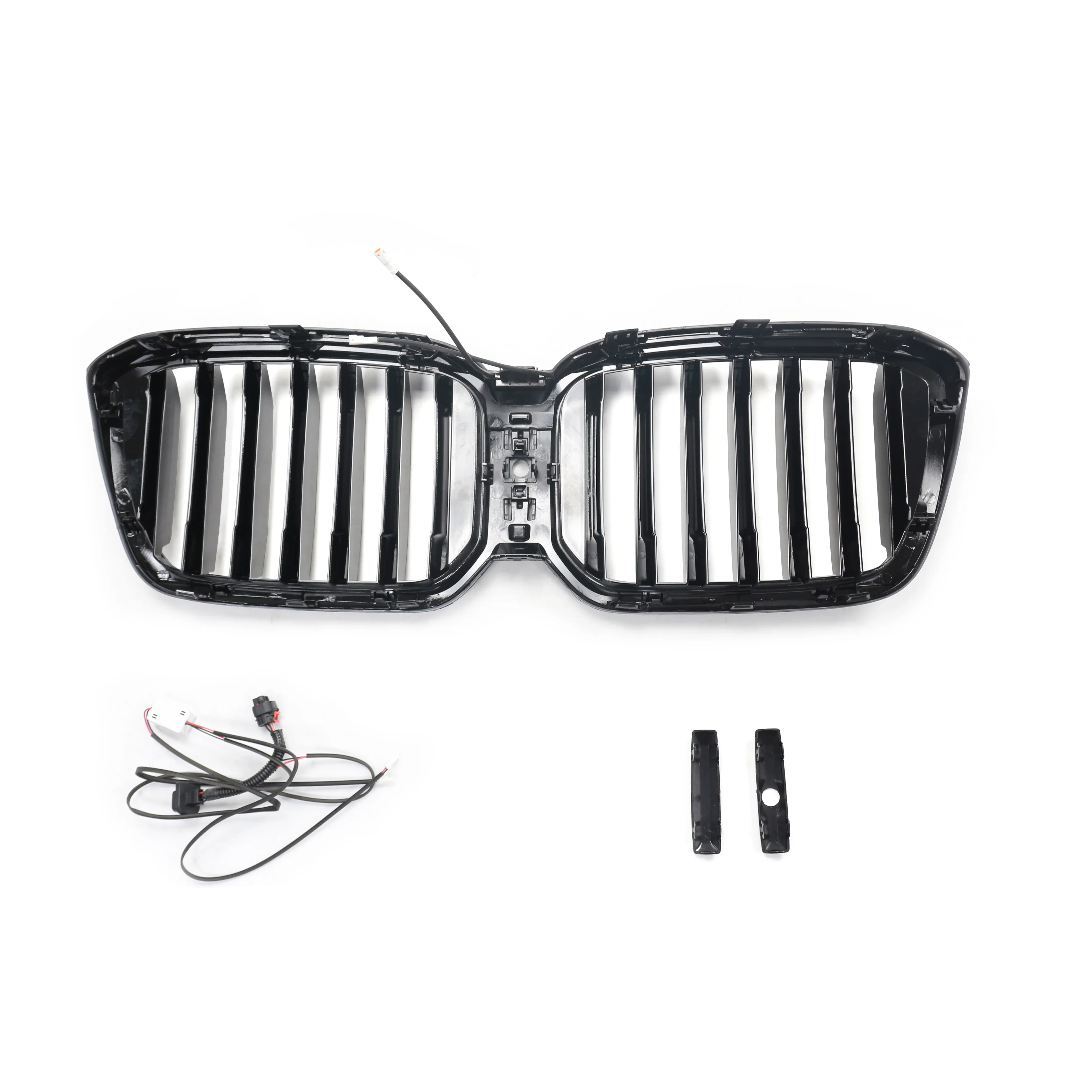 Automotive Parts Car Front Grille Gloss Black Single Slat LED Front Bumper Mesh Guards Grille For Bmw X3 G08 2022 2024