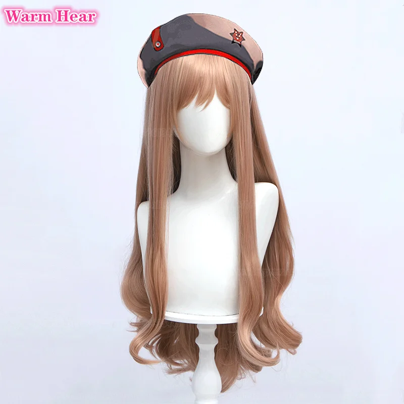 Neu! Spiel Rapi Kunst haar 80cm lang orange braun Cosplay Anime Perücke hitze beständiges Haar Halloween Party Frau Perücken Perücke Kappe