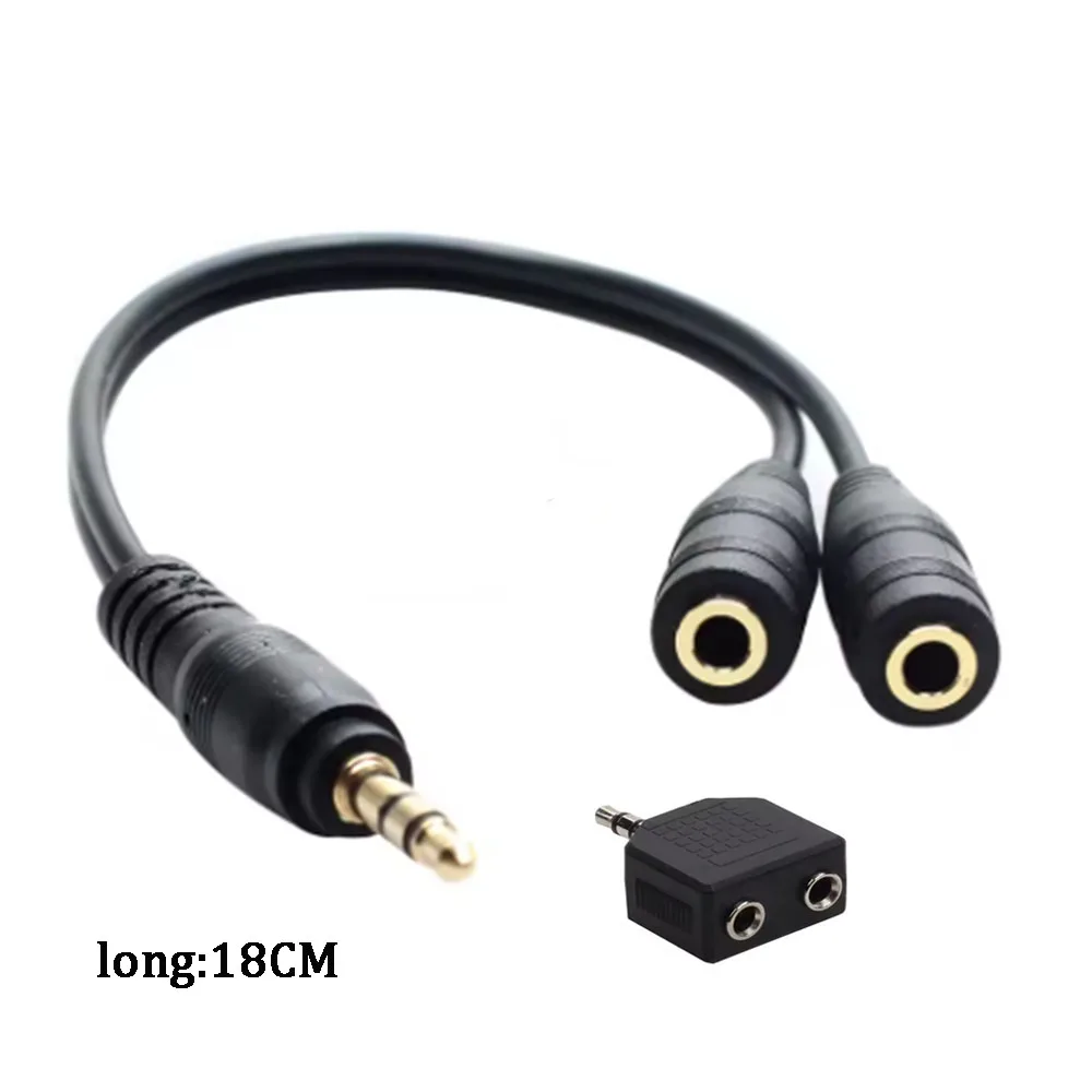 RCA Cable 3.5mm Jack Stereo Audio Cable to 2RCA Socket Female to male to Headphone AUX Y Adapter for DVD Amplifi