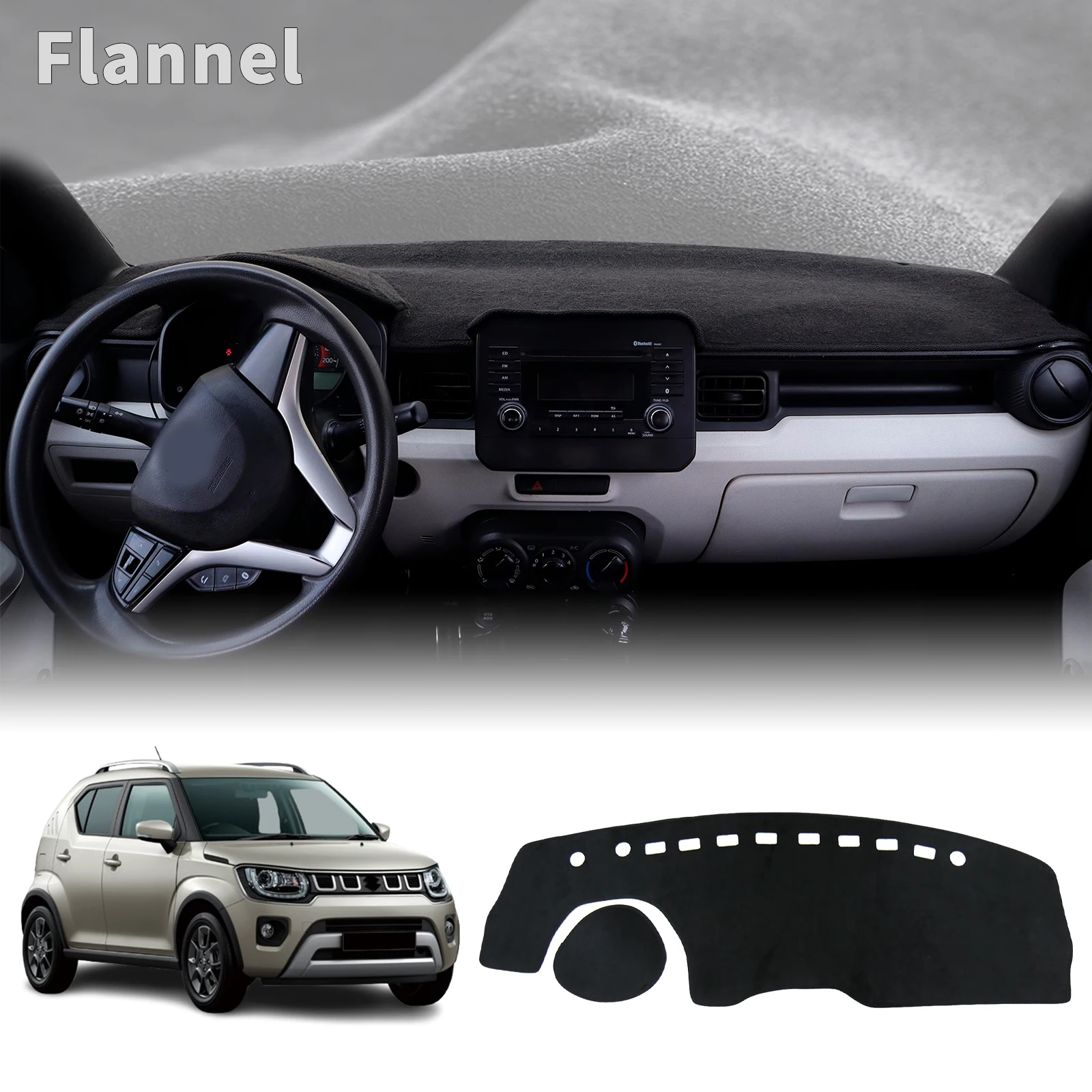 

fit for Suzuki ignis 2025 2024 2023 2022-2016 Car Dashmat Dashboard Cover Pad DashMat Sunshade Protective Carpet Accessories