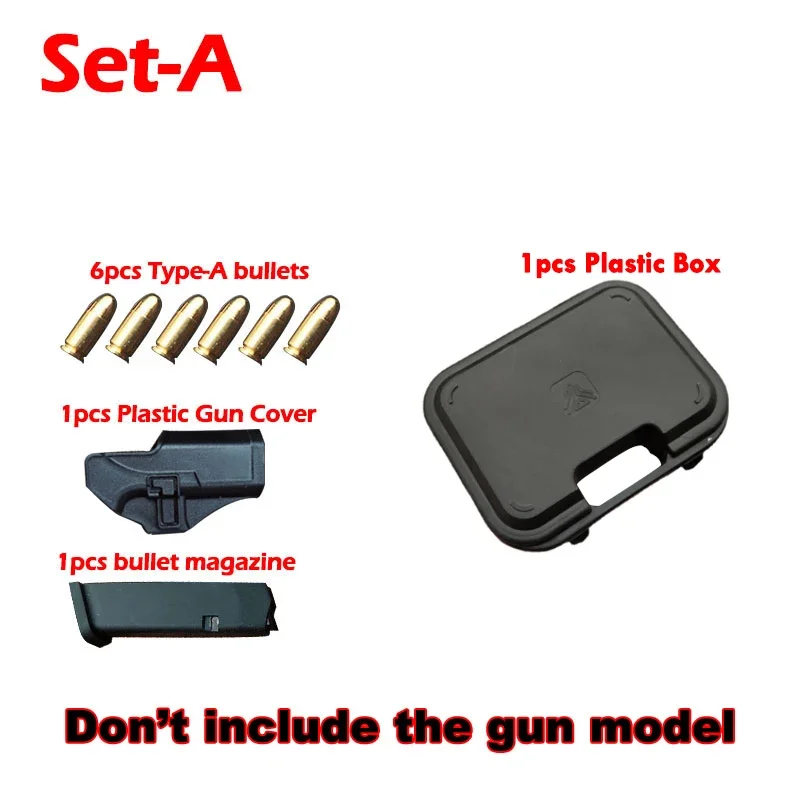 1PCS Miniature Model 1:3 Glock 34 G34 Parts Bullet / Magazine / Cover / Metal Box Alloy Mini Toy Gun Model Accessories