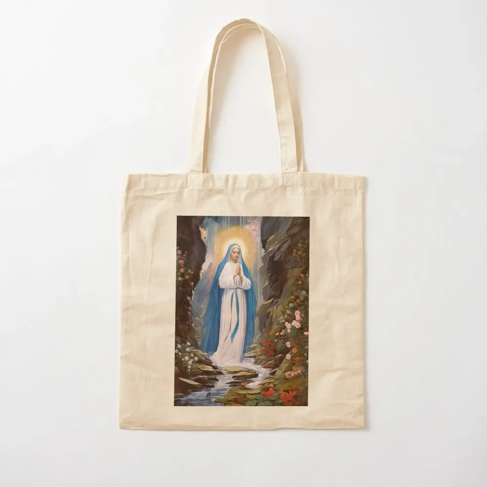 

Our Lady of Lourdes Tote Bag Beach bag shopper bags for women tote bag university canvas bags