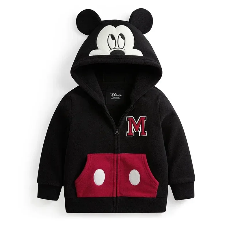 Cosplay Minnie Mickey Kinder Reißverschluss Plüsch Hoodie Cartoon Top Jacke Jungen und Mädchen Frühling Herbst Student Mode Street Wear