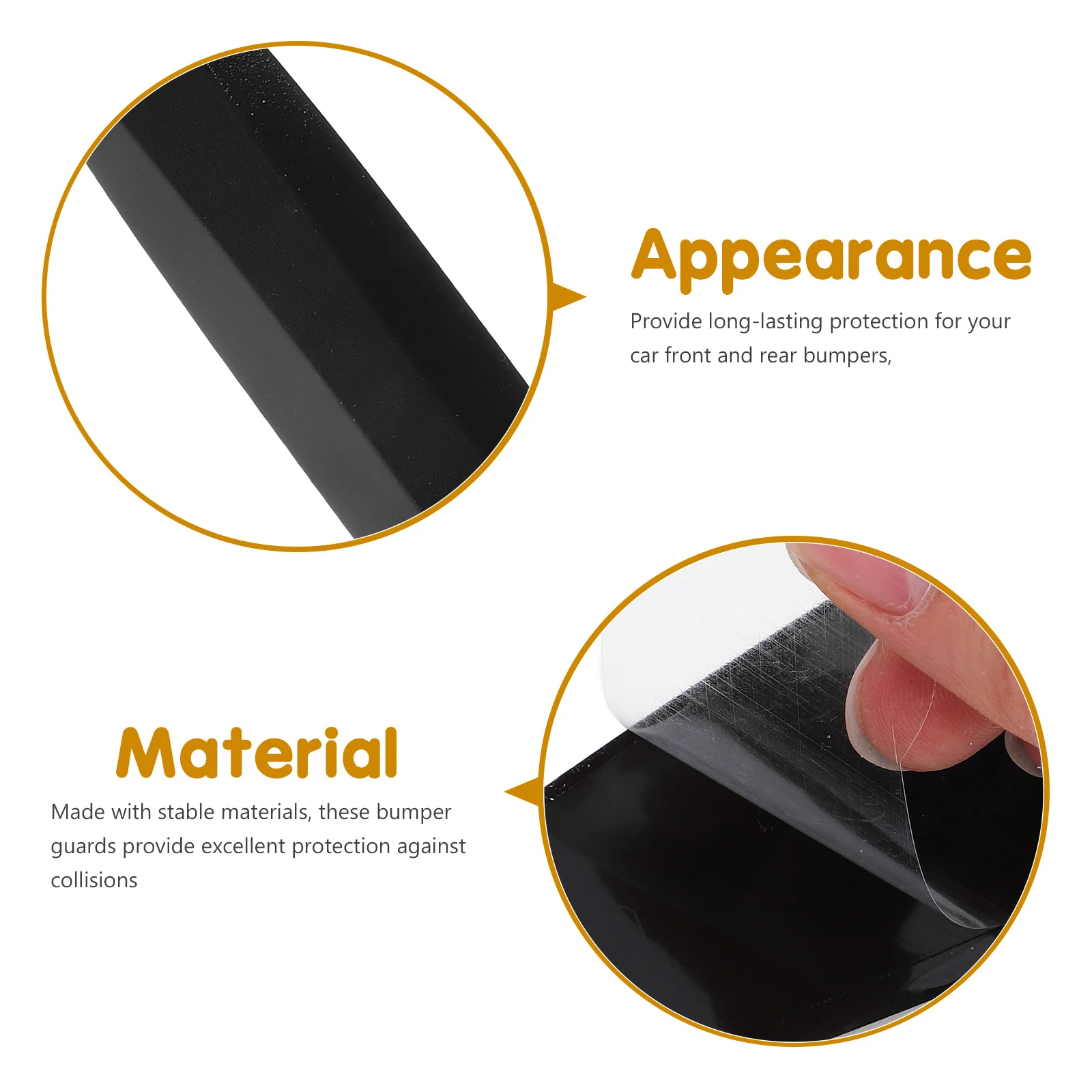 

2Pcs Car Body Anti-Scratch Bumper Guards Door Strips Door Edge Protectors For Vehicle Collision Safety
