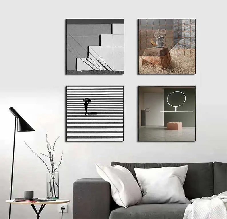 Modern Architectural Canvas Painting Poster Print Home Decor Still Life Wall Art Paintings Nordic Living Room Decoration Picture