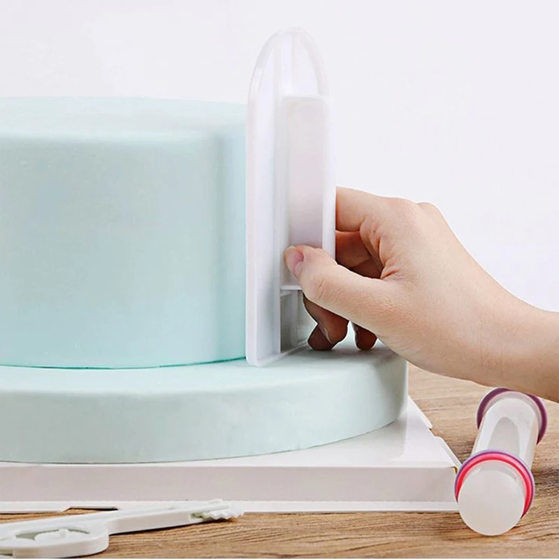 11pcs/set Baking Tools Cake Household DIY Kitchen Tool  Paste Scraper Smoother Adjustable Fondant SpatulasRolling Pin TMZ