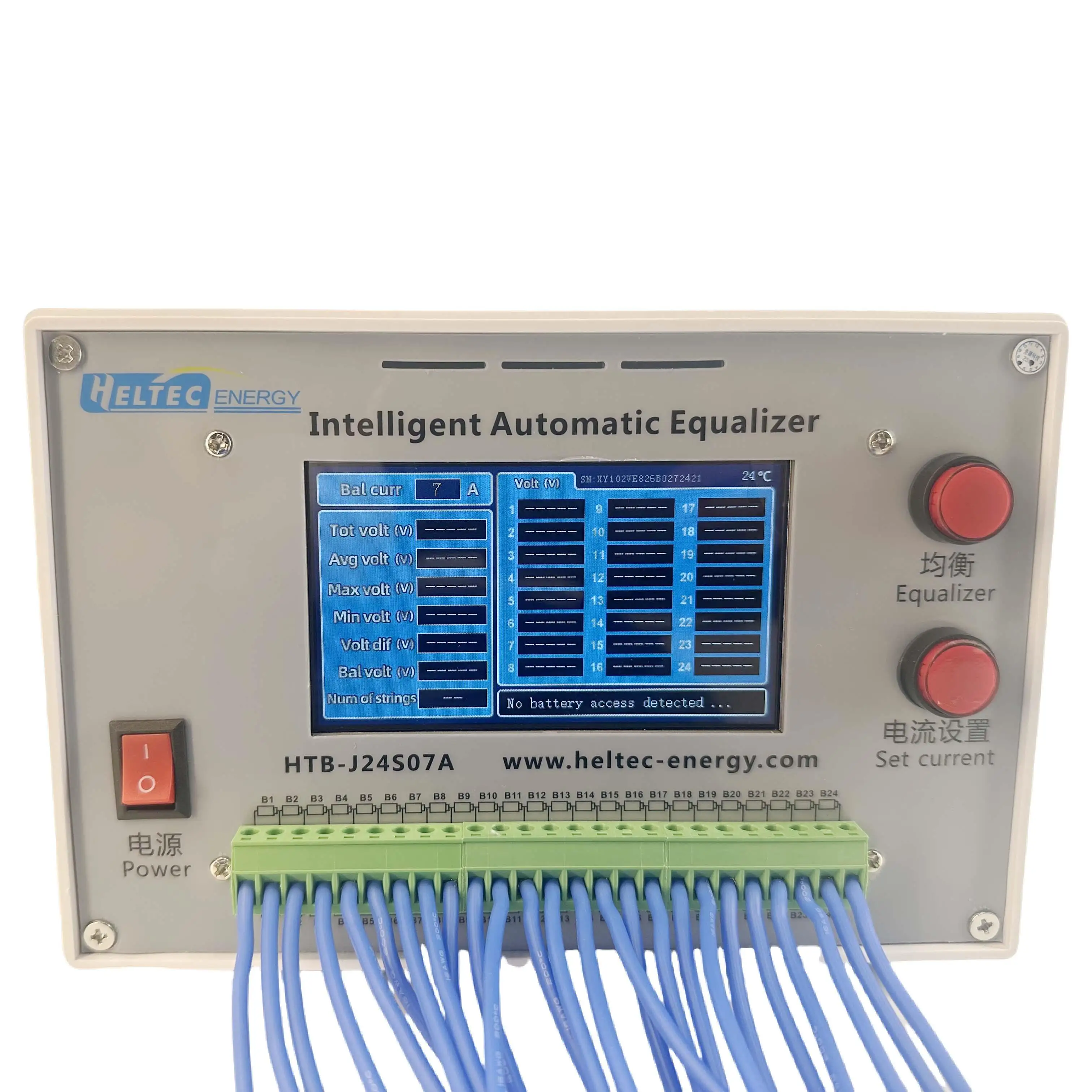 Heltec 2s ~ 24s automatyczny korektor 18650 Li-ion/Lifepo4 tester napięcia akumulatora 4A 7A pojazd elektryczny/naprawa akumulatora samochodowego