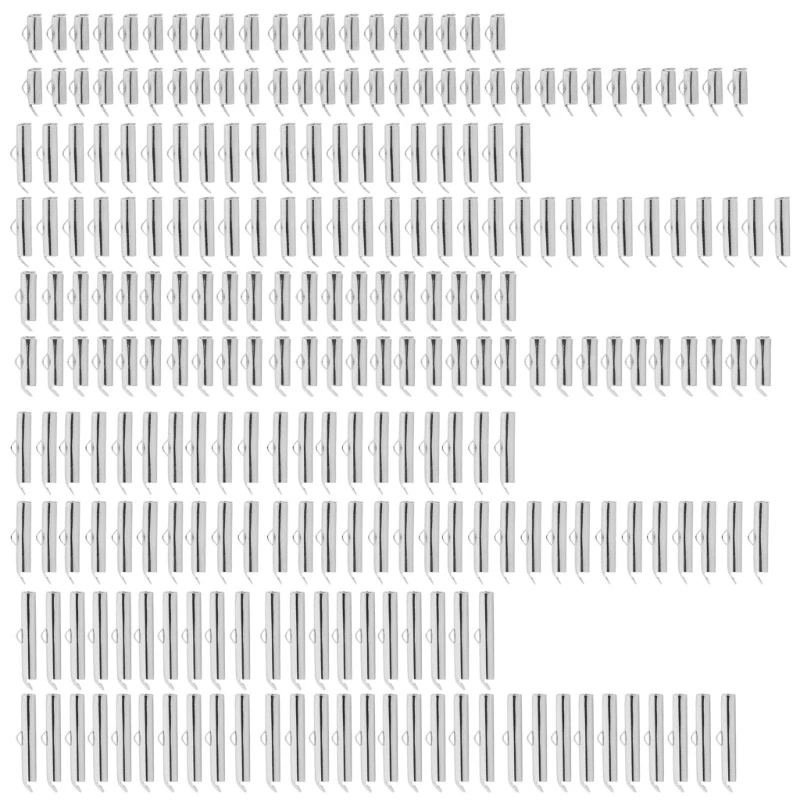accesorios joyería DIY, cierres deslizantes en los extremos, cuentas tubo, extremos engarce deslizantes para