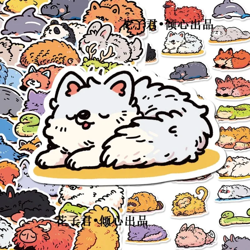 50PCS Cartoon Personality Comfortable Animal Creative Graffiti Decorative Stickers