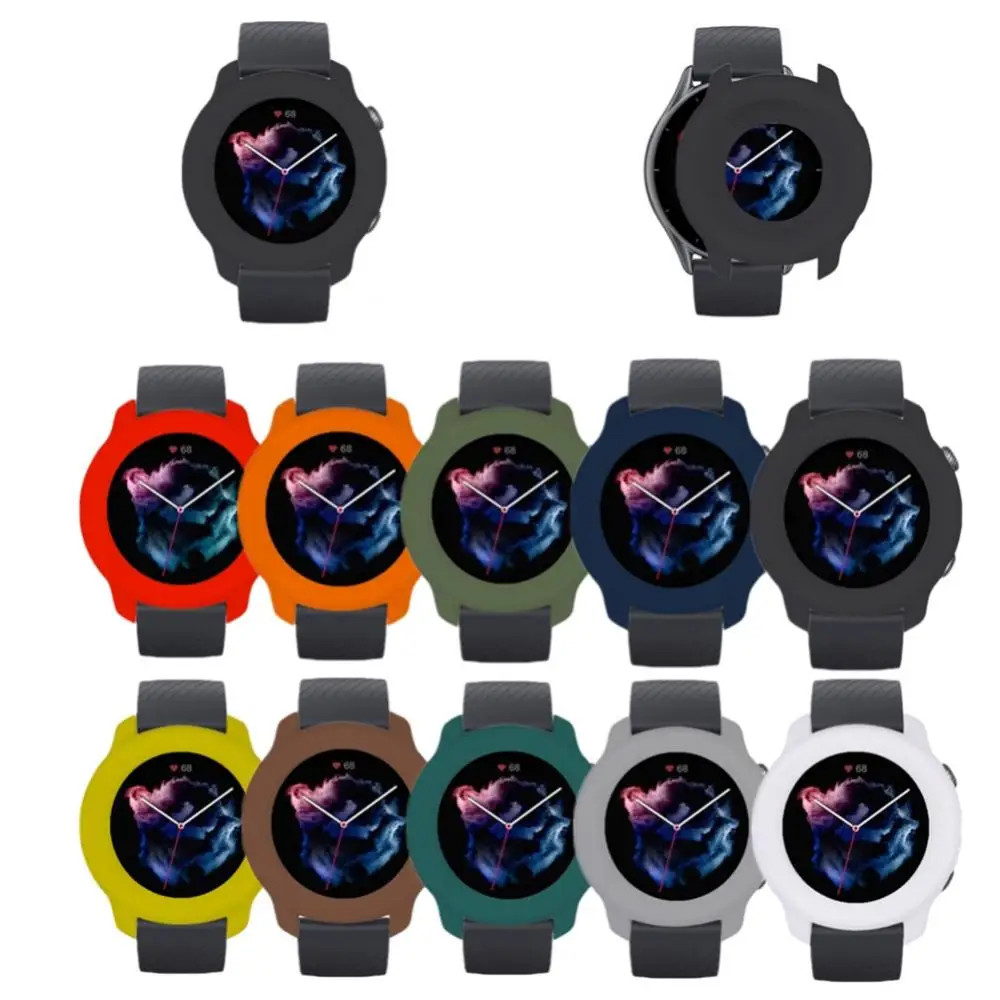 Watch Case Smart Watch All-inclusive Silicone Cover Explosion-proof Watch Accessories Protective Case For Huami Amazfit Gtr 3