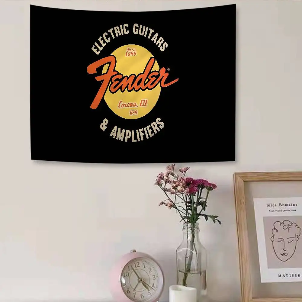 Fender Guitar DIY Wall Tapestry Hanging Tarot Hippie Wall Rugs Dorm Home Decor