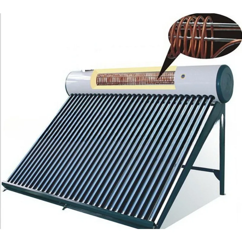 Pressure resistant  heater integrated stainless steel solar water heater with high water pressure and photoelectric dual use