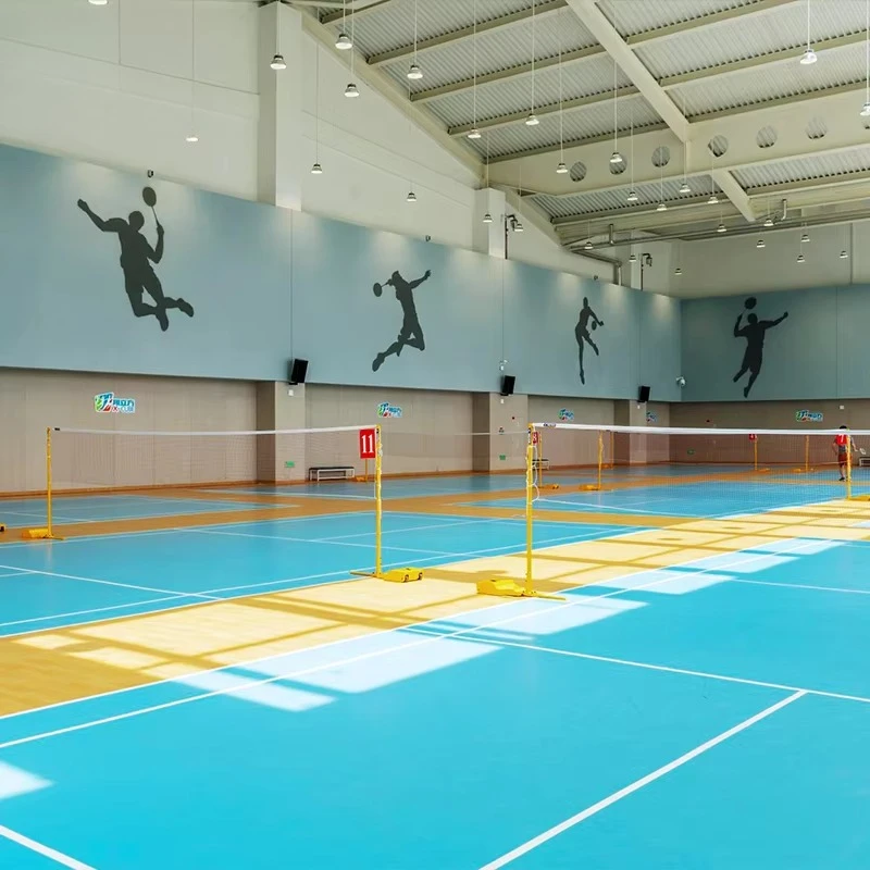 Custom High Quality PVC Badminton Court Flooring Outdoor Gymnasium Event Competition Mat Carpet for Playground