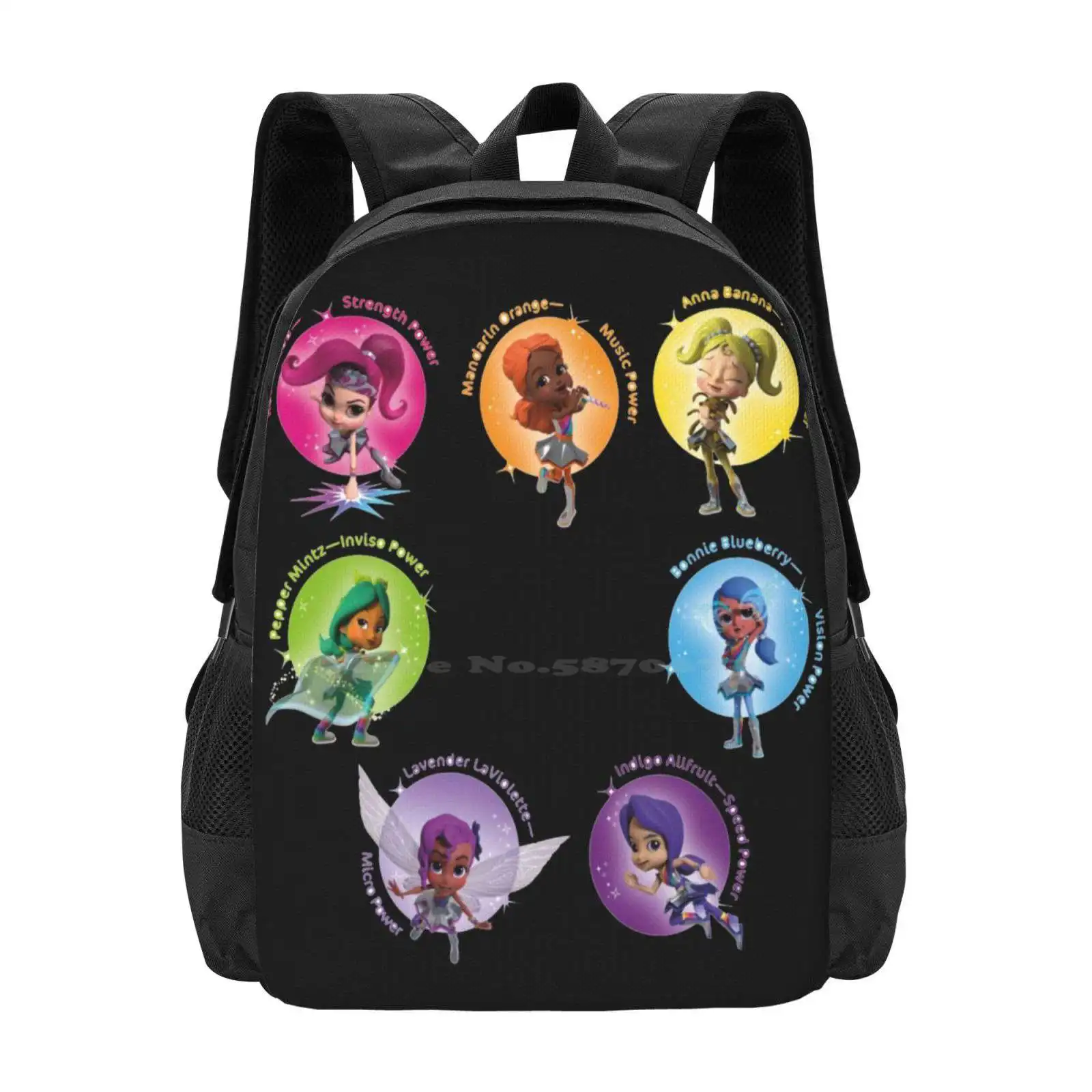 Rainbow Rangers Large Capacity School Backpack Laptop Bags Rainbow Tv Kids Rainbow Rangers Kids