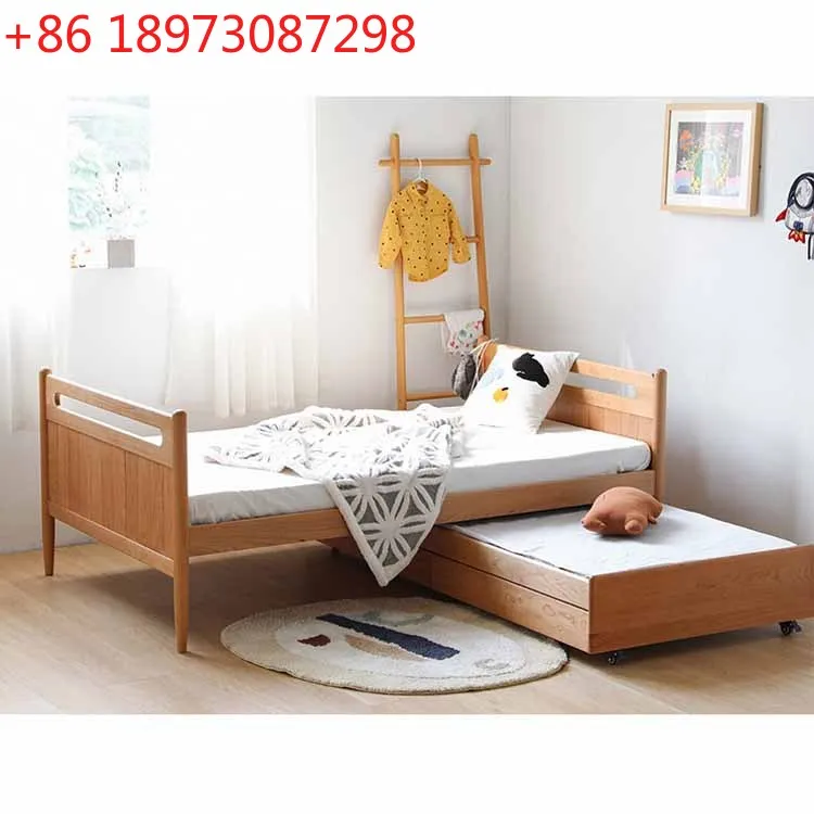 

Mother and child solid wood Nordic up and down 1.2 meters two-layer children's bed multi-functional pull
