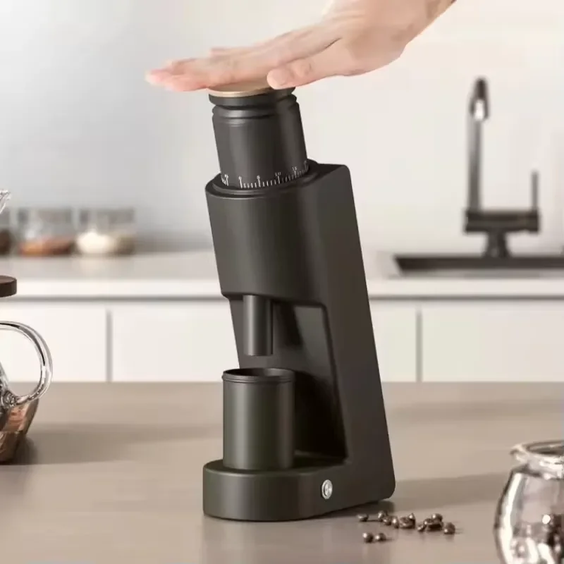 Electric Coffee Bean Grinder Adjustable Burr Mill for Espresso Home Office Use Professional Sharpener Machine Fresh Ground
