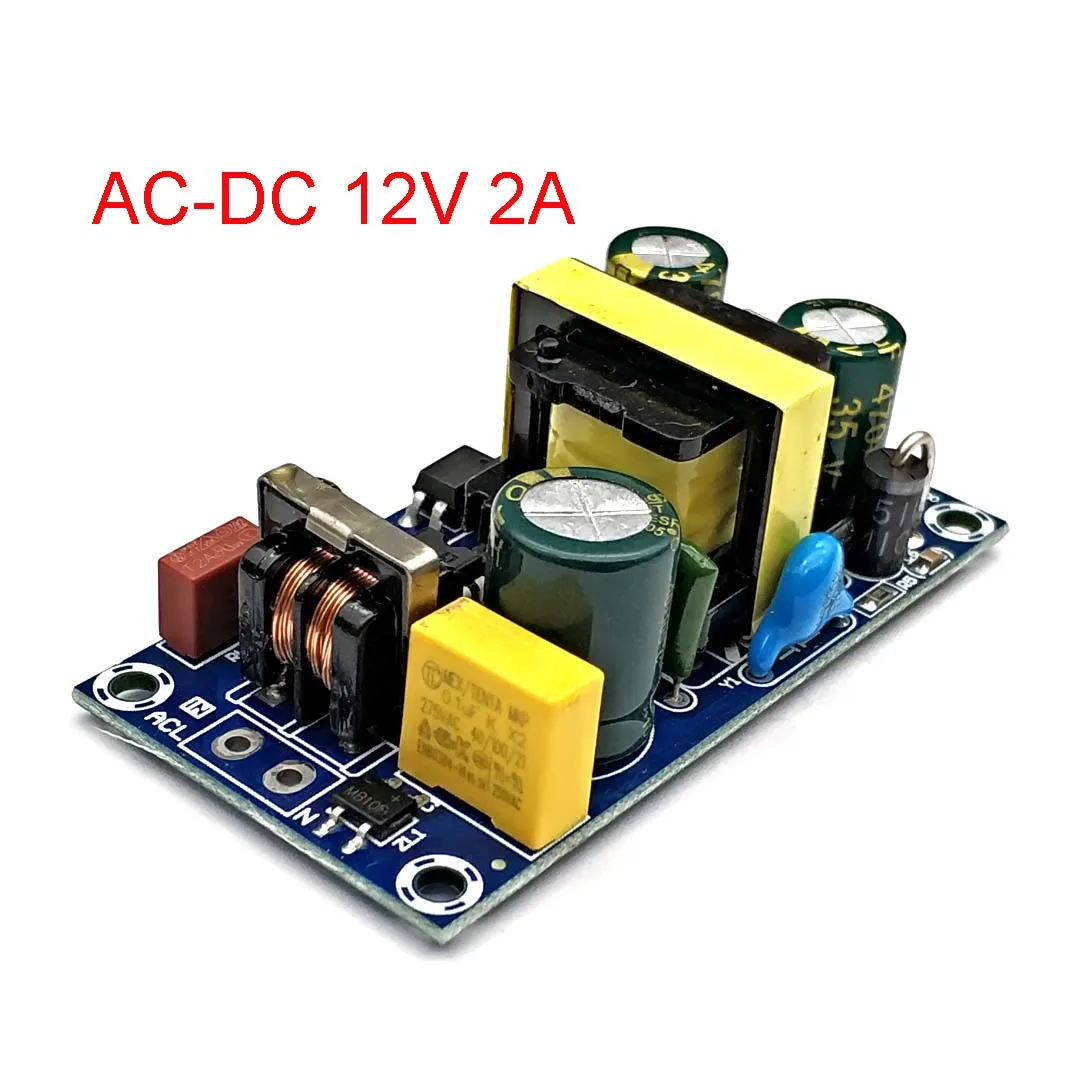 Przetwornica AC na DC 110v 220v na DC 12v 2A 24V 1A 24W Płytka zasilacza impulsowego LED Moduł źródła zasilania AC-DC 12V 24V