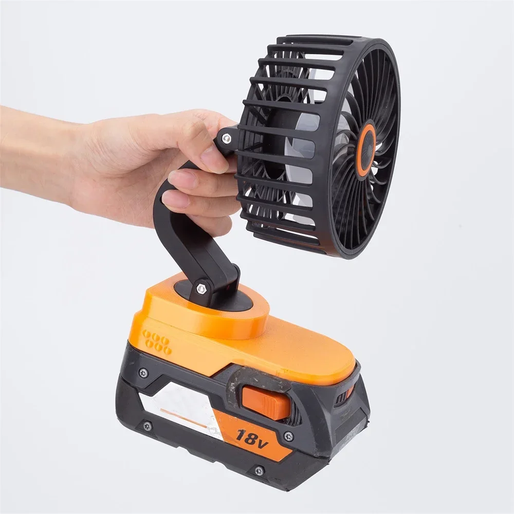 Portable Workshop Site Fan Cordless For Ridgid AEG 18V 4.0ah Lithium Battery Bare Tool Cordless Fan(Battery not included)