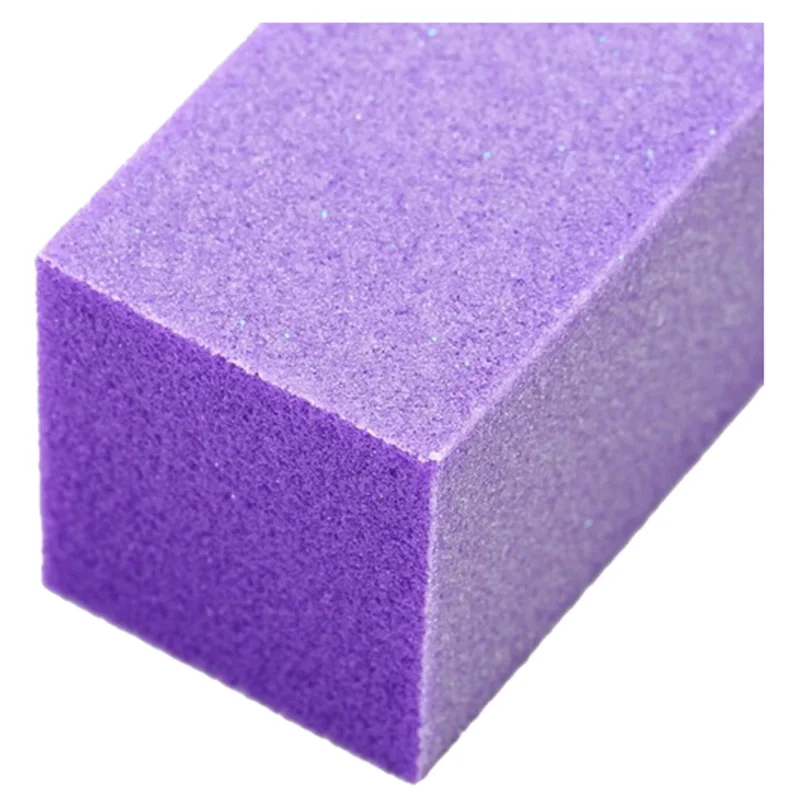 10x Buffing Sanding Buffer Block Files Acrylic Pedicure Manicure Nail Art Tips (Color: Purple)