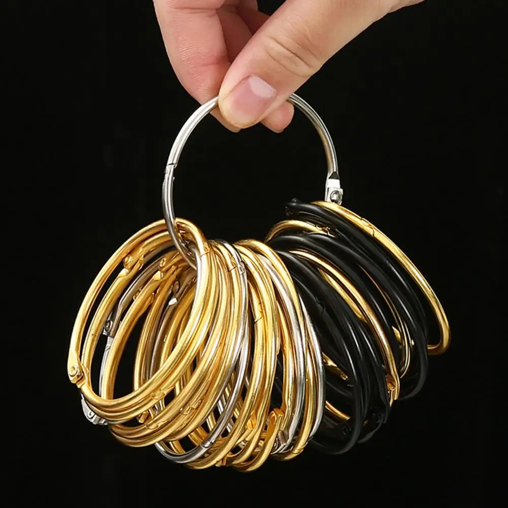10Pcs Metal Shower Curtain Rings O Shape Shower Curtain Hooks Rings Anti-rust Curtain Hooks for Bathroom Shower Dividers