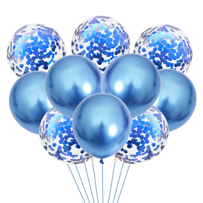 Ballons en latex pour fête préChristophe, or, argent, rose, métal, révélation du sexe, fête des mères, décorations de fête de mariage, 10 pièces