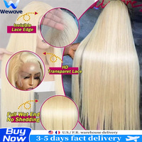 Wewave Straight Hd Lace Frontal Wig 13x6 Blonde Wig 613 38 Inch Wigs Human Hair Hd Frontal 13x4 Bleached Knoted For Woman