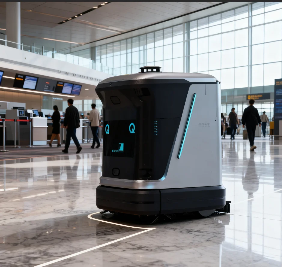 Smart Intelligent Commercial Cleaning Robot Sweeping Mopping Floor Hard Floor Cleaning Machine