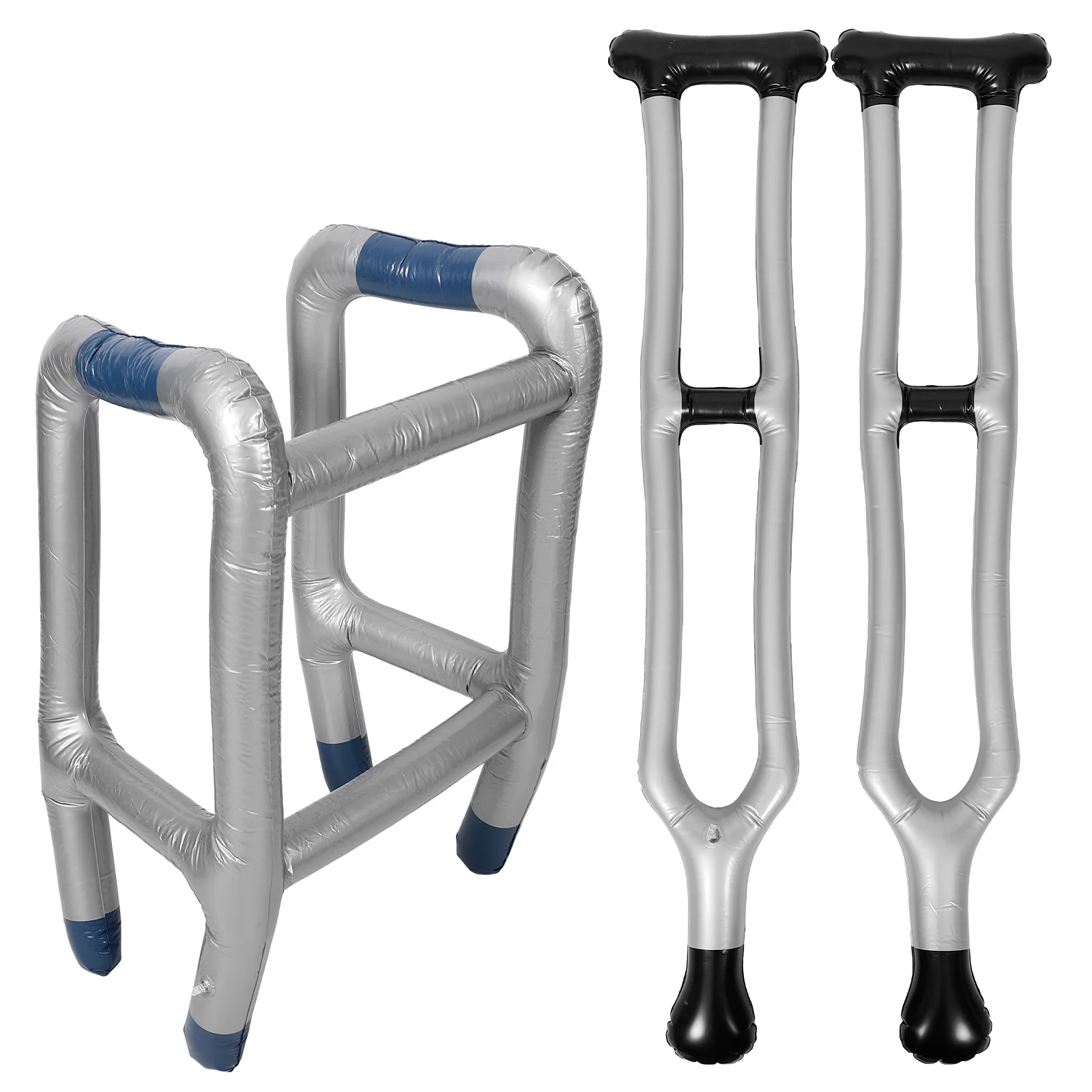 

1 комплект, надувной костыль, медицинская стойка, прочный, легкий, из ПВХ, воздушный шар, сценический декор для вечеринки, реквизит, креативная трость