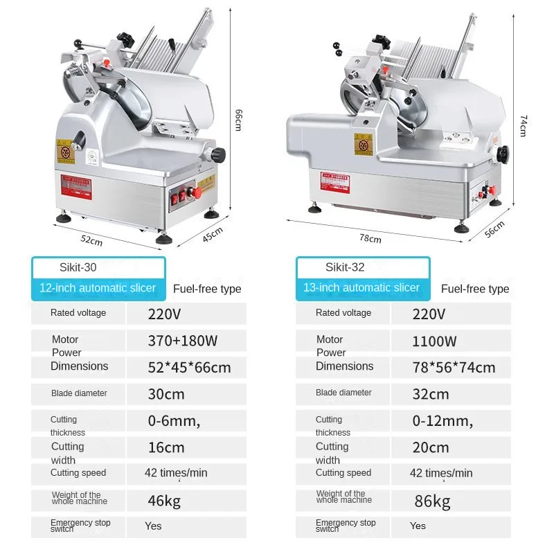 Slicer Mutton Roll Slicer Commercial Automatic Cooked And Frozen Meat Planer Fat Beef Roll Electric slicer