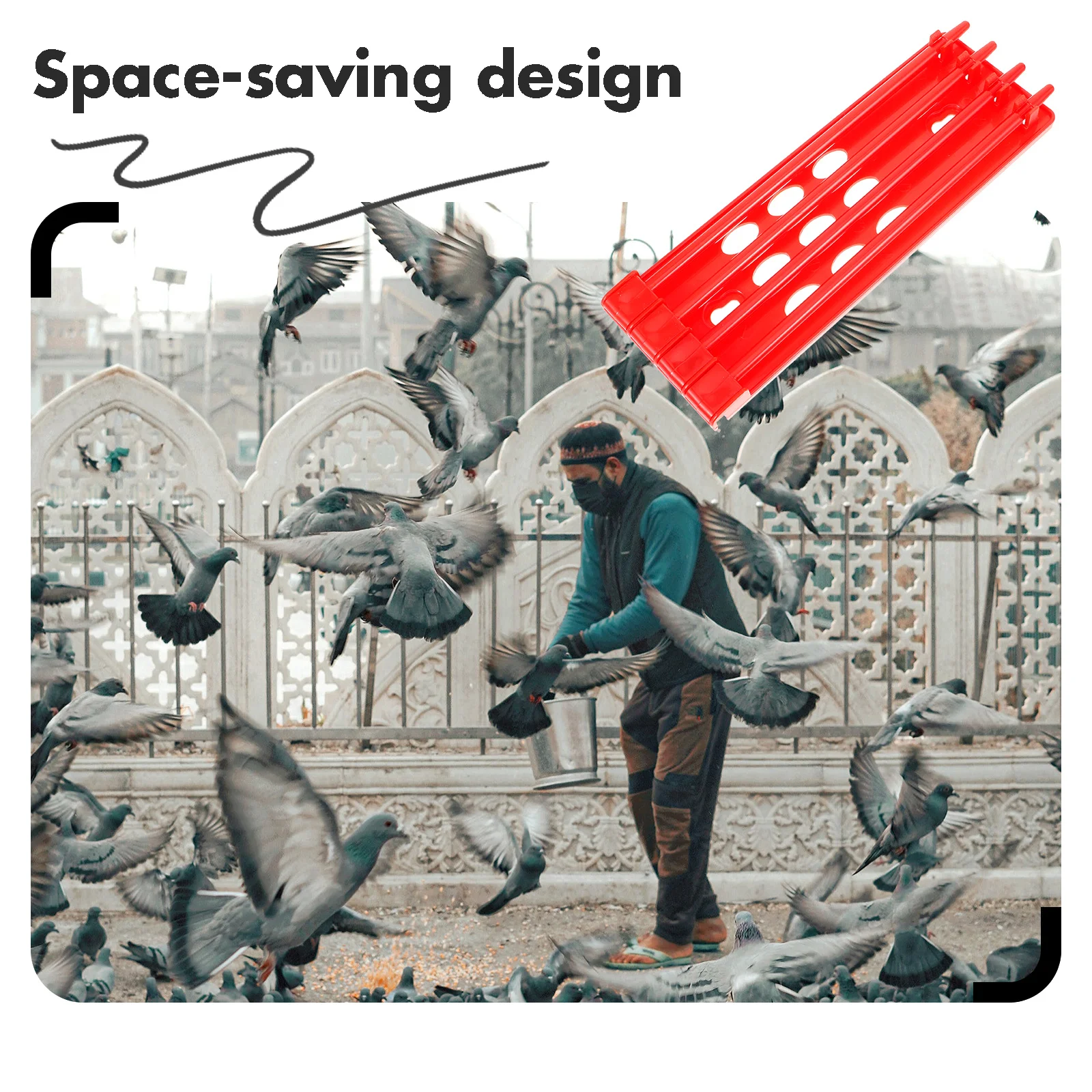 

Pigeon Leg Band Stand Chickens Ring Rack Space Saving Design Strong Resistance Wear Durable Use Pigeon Ring Holder