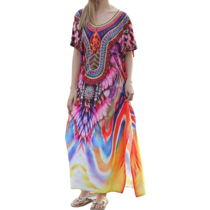 Robe plage ample pour femmes, pour Protection du soleil, Cover-Up pour les vacances, pour le