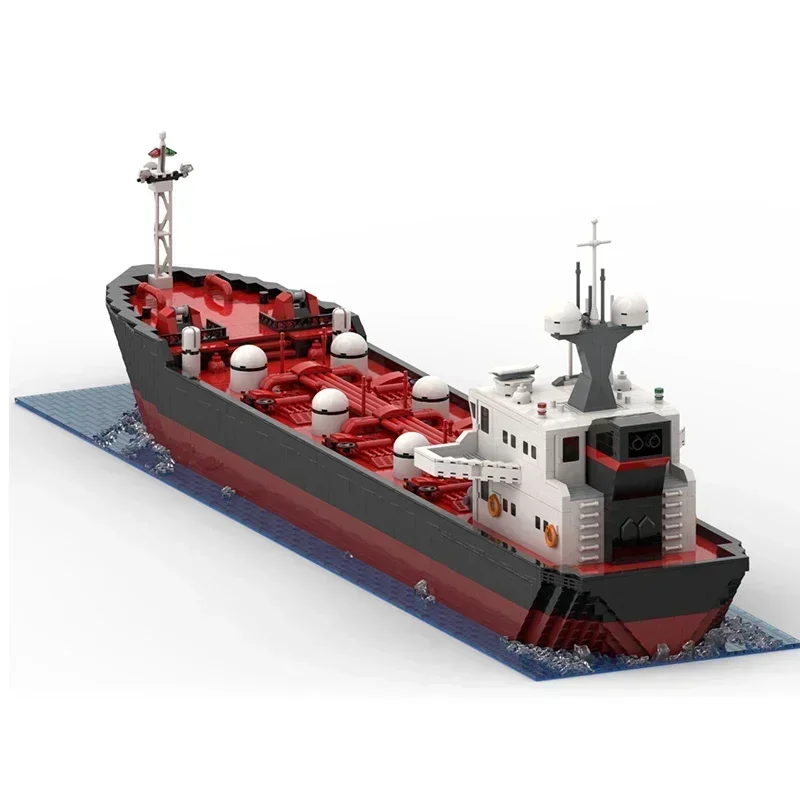 Moc Building Bricks Modern Port Ship Model Giant Oil Tanker Technology Modular Blocks Gifts Christmas Toys DIY Sets Assembly