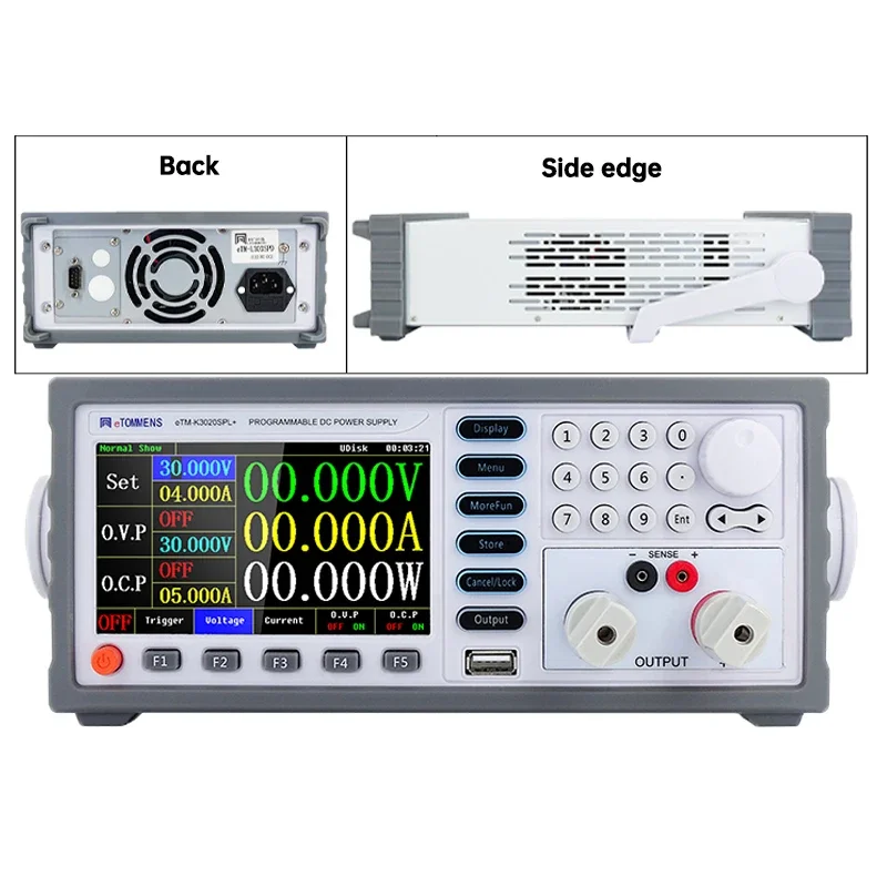 ETOMMENS NEW ADJUSTABLE LABORATORY POWER SUPPLY REGULATED HIGH PRECISION LAB VARIABLE VOLTAGE POWER SOURCE FOR AUTOMATED TESTING