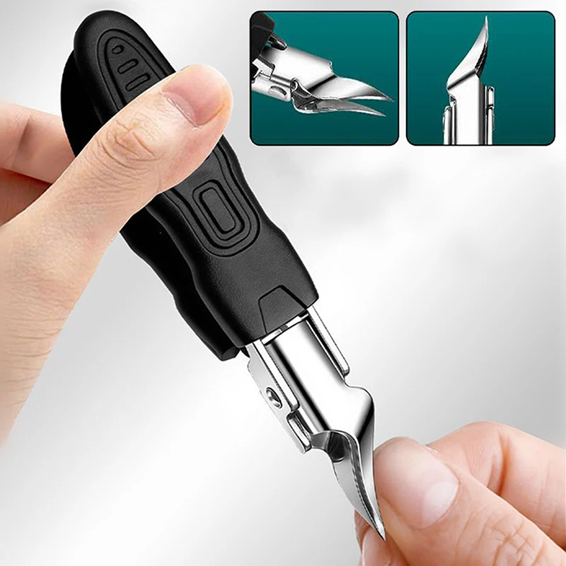 3-In-1 Anti-splash Nail Clippers Multi-style Ingrown Toenail Cuticle Cutter Diagonal Pliers Household Nail Trimmer Manicure Tool
