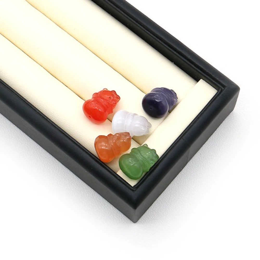 Exquisitely Crafted Natural Cat's Eye Stone Beads Multi-color Cat-shape Straight-hole Semi-precious Stone Loose Bead Random 1pc
