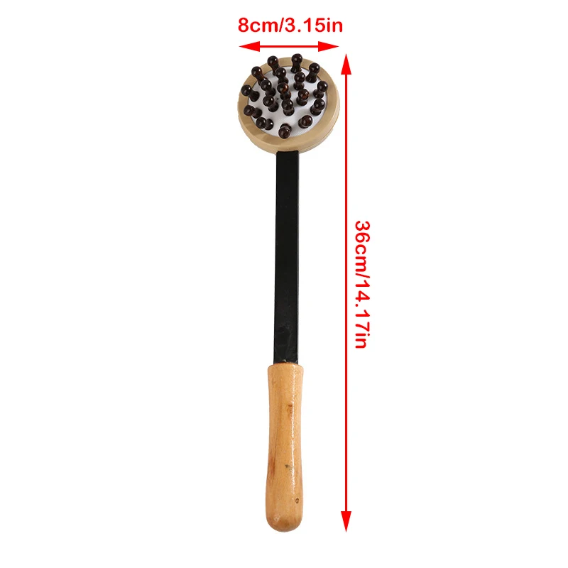 Wooden Double Sided Airbag Massage Whacker Stress Relief Massage Hammer Stick Knock Scratcher Body Massage Relaxation Tool